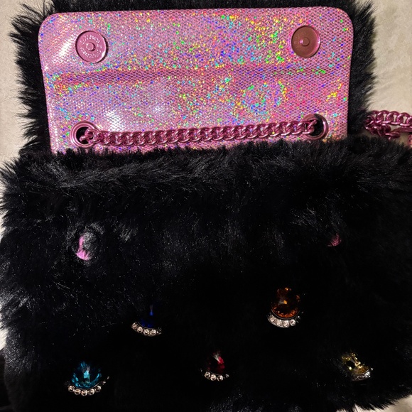 Kurt Geiger London Jewel Faux Fur Kensington Bag - Picture 7 of 14